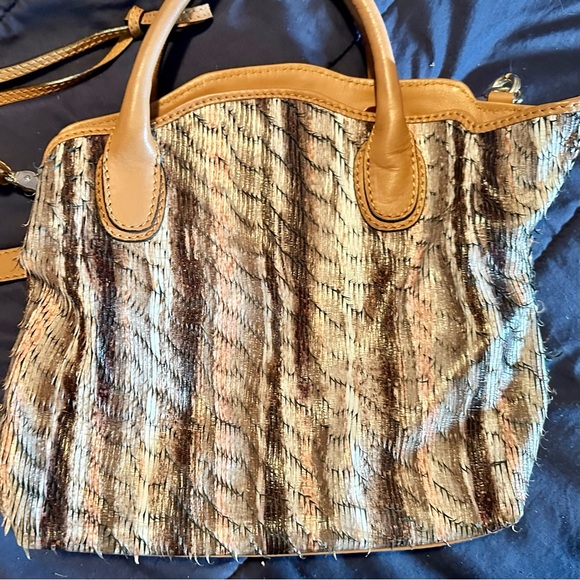 Abro Leather made in Romania Ostrich style satchel - Picture 11 of 11